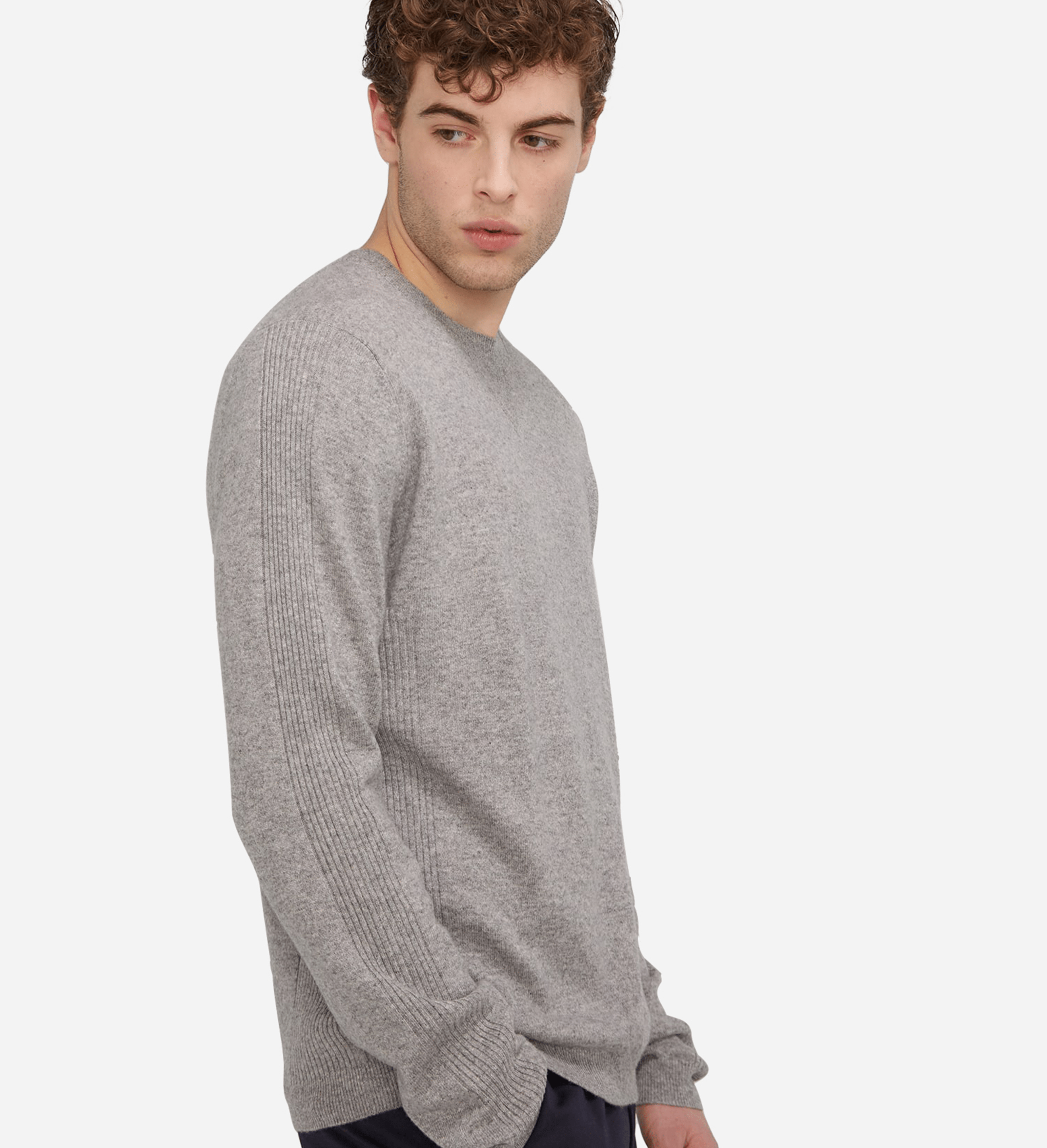The Textured Cashmere Crewneck Sweater