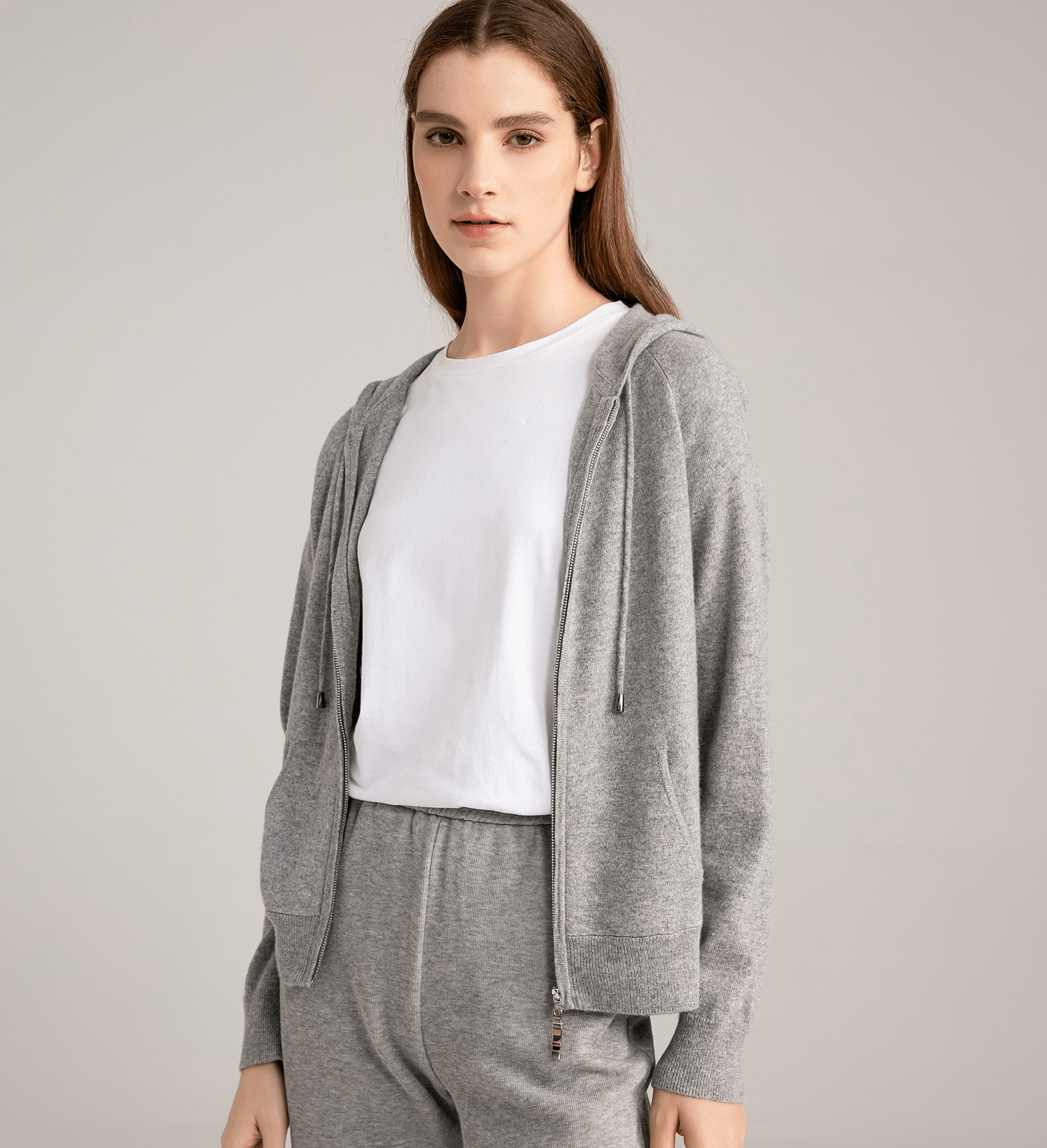 The Full Zip Cashmere Hoodie