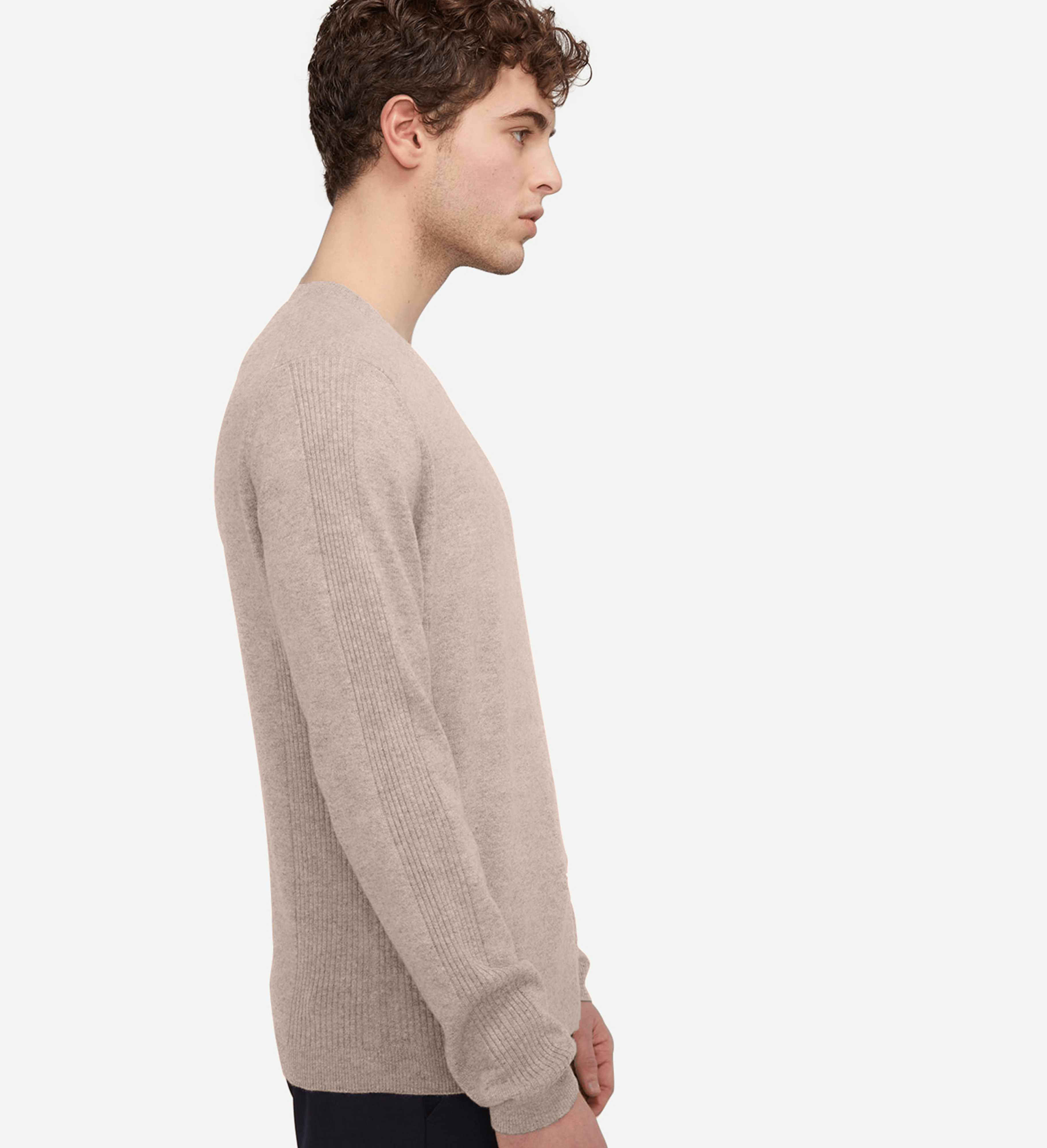 The Textured Cashmere Crewneck Sweater
