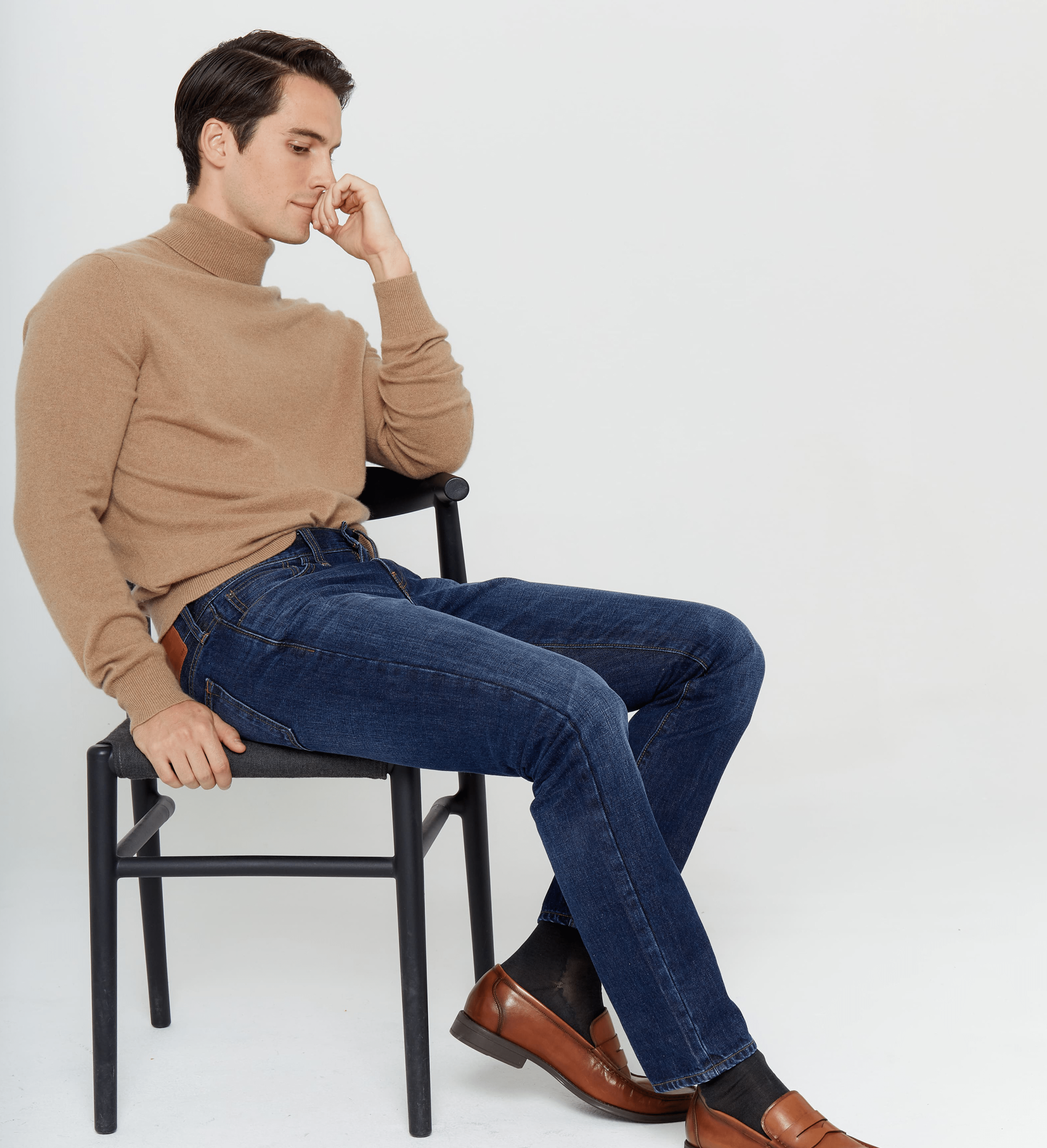 The Cashmere Turtleneck Basic Sweater