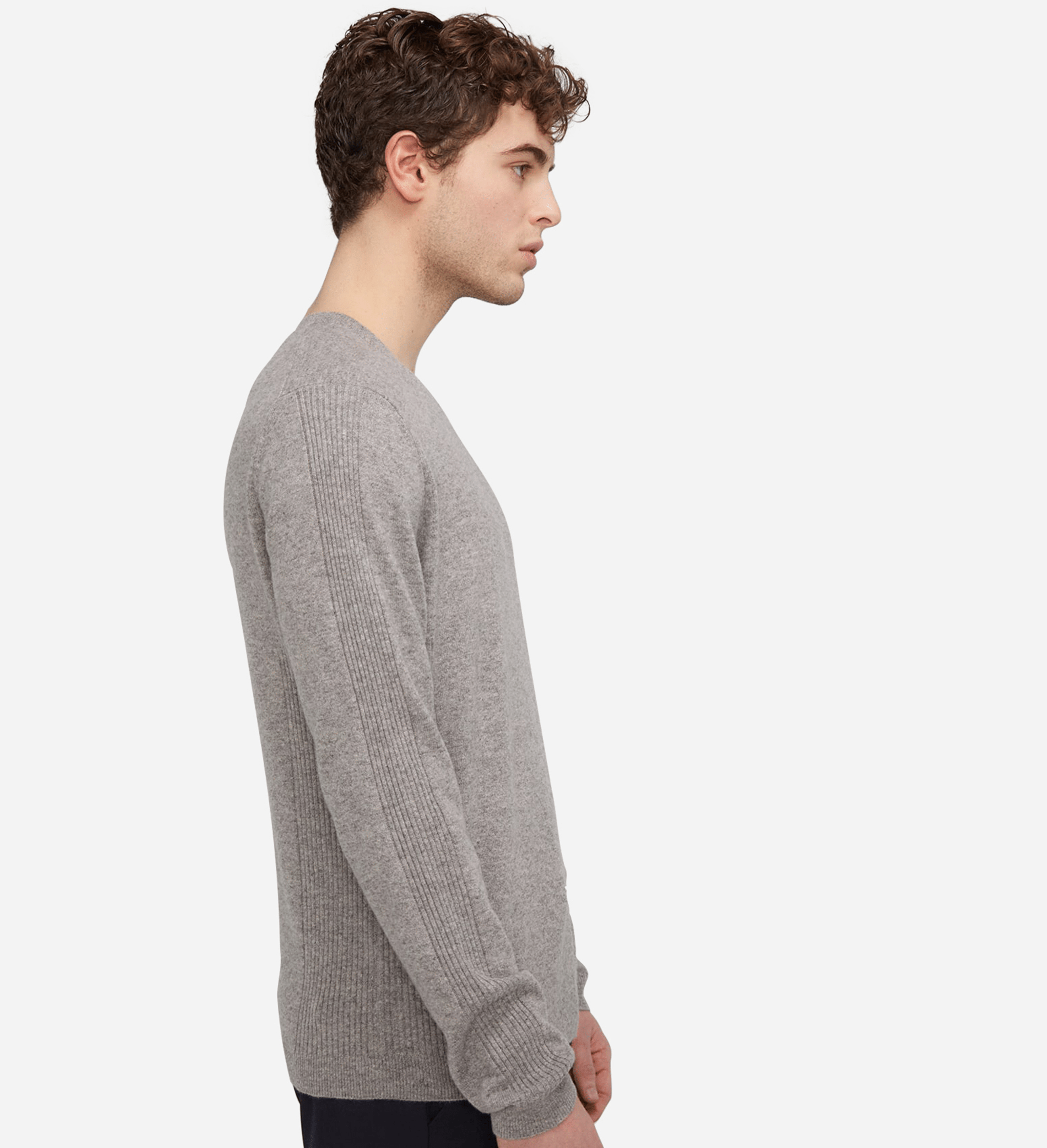 The Textured Cashmere Crewneck Sweater