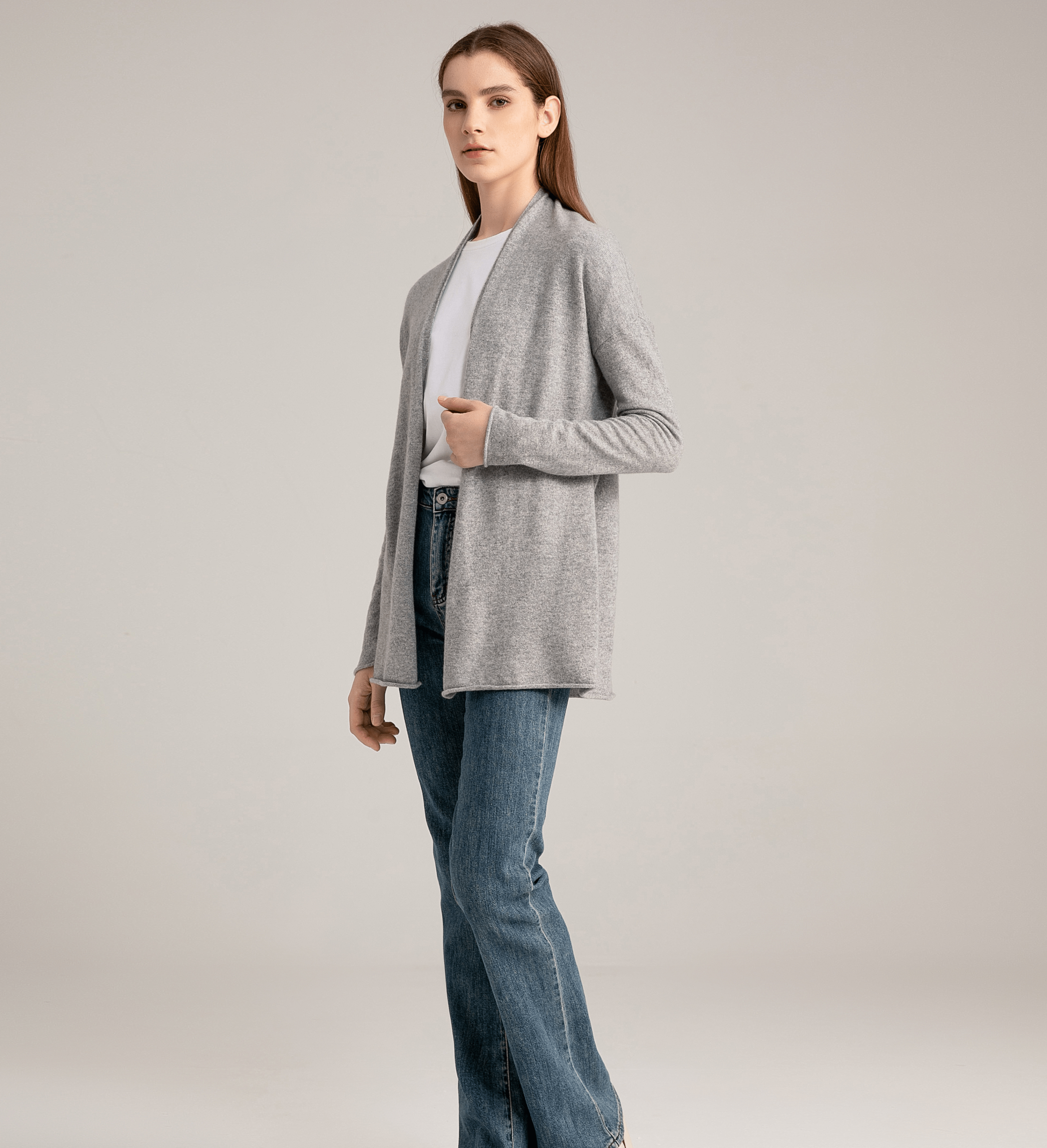 The Open Front Cashmere Cardigan Wrap