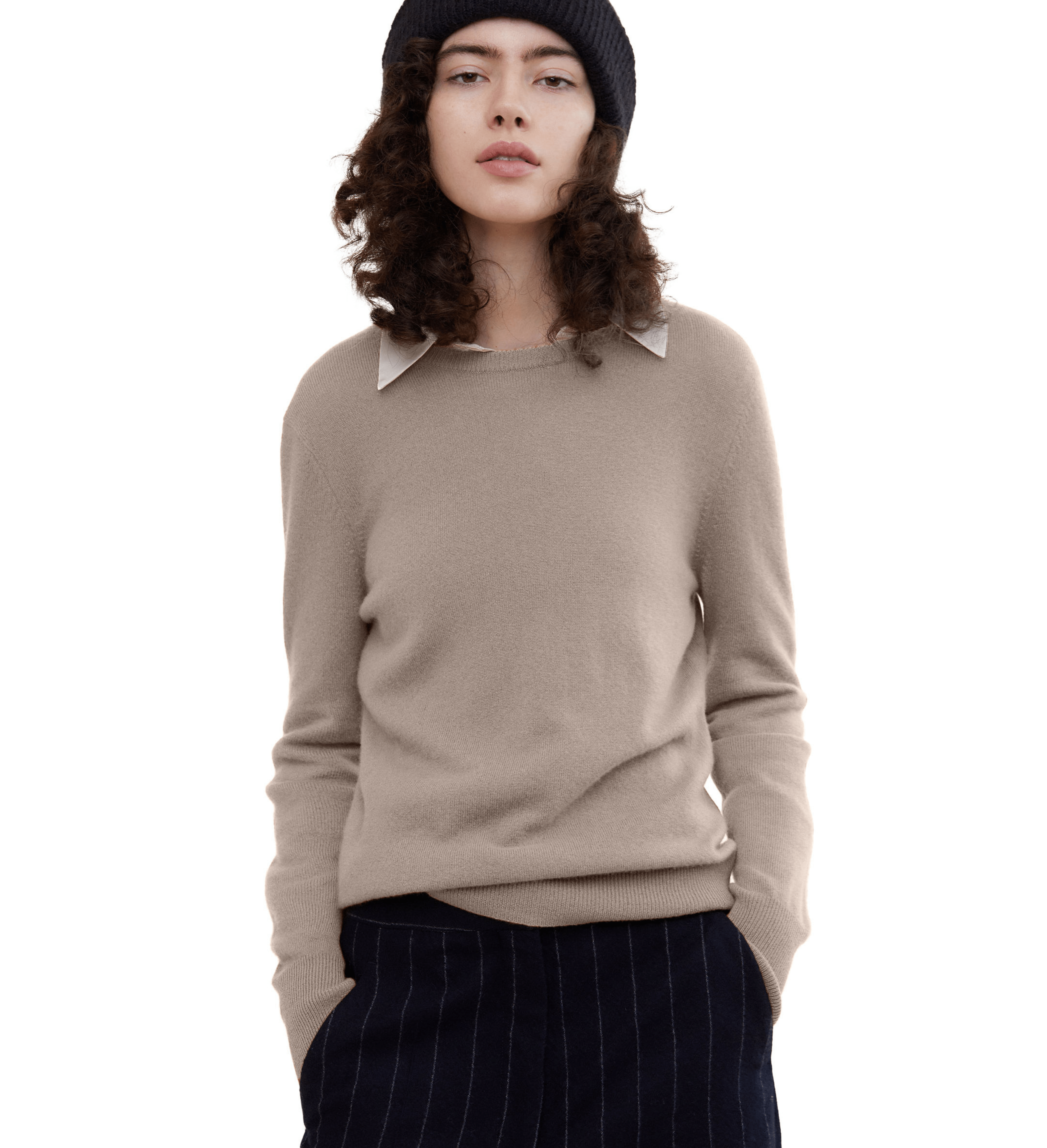 The Women’s Basic Crewneck Cashmere Sweater