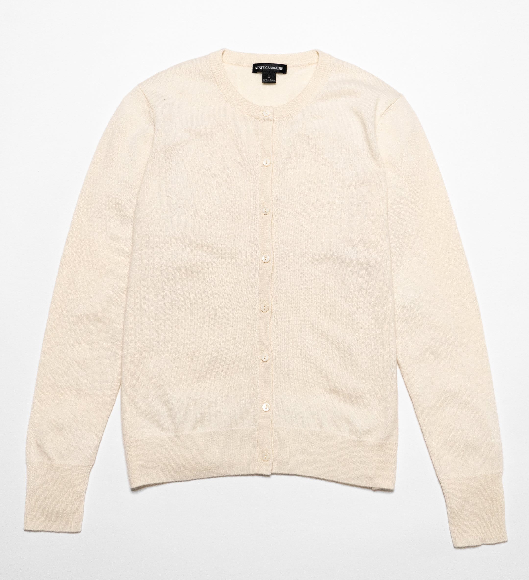 The Crewneck Button-Down Cashmere Cardigan