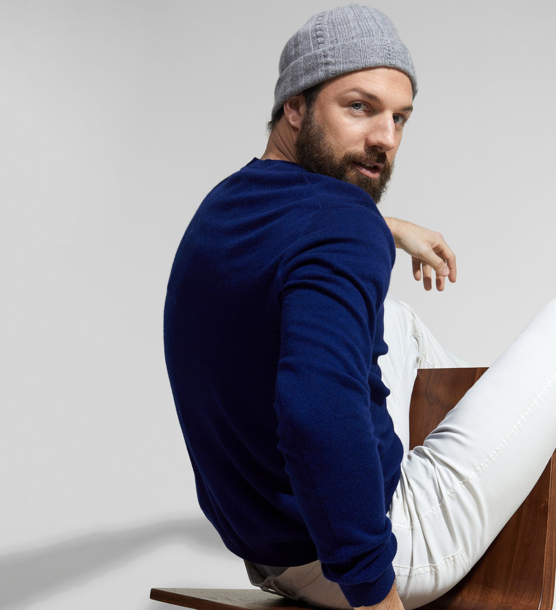 The Cable Knit Cashmere Beanie