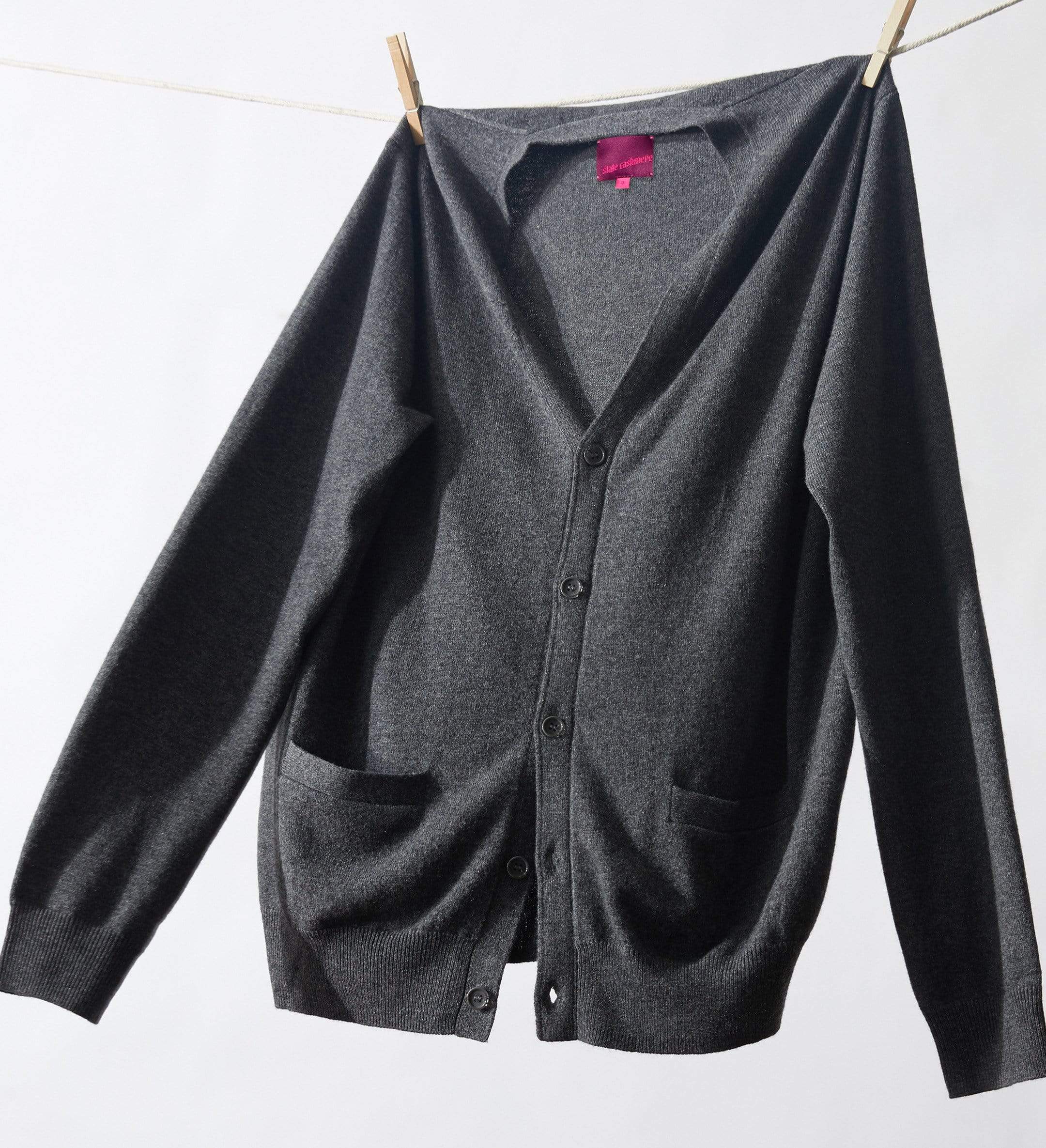 The V-Neck Button Down Cashmere Cardigan with Pockets