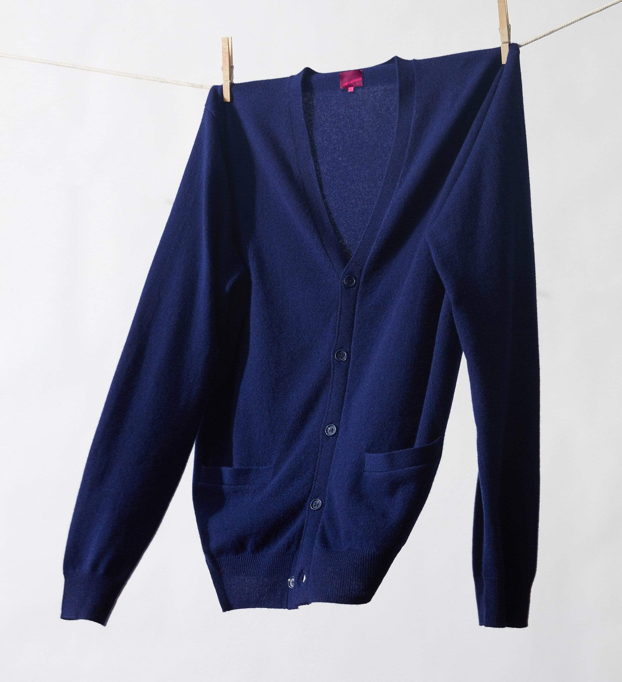 The V-Neck Button Down Cashmere Cardigan with Pockets
