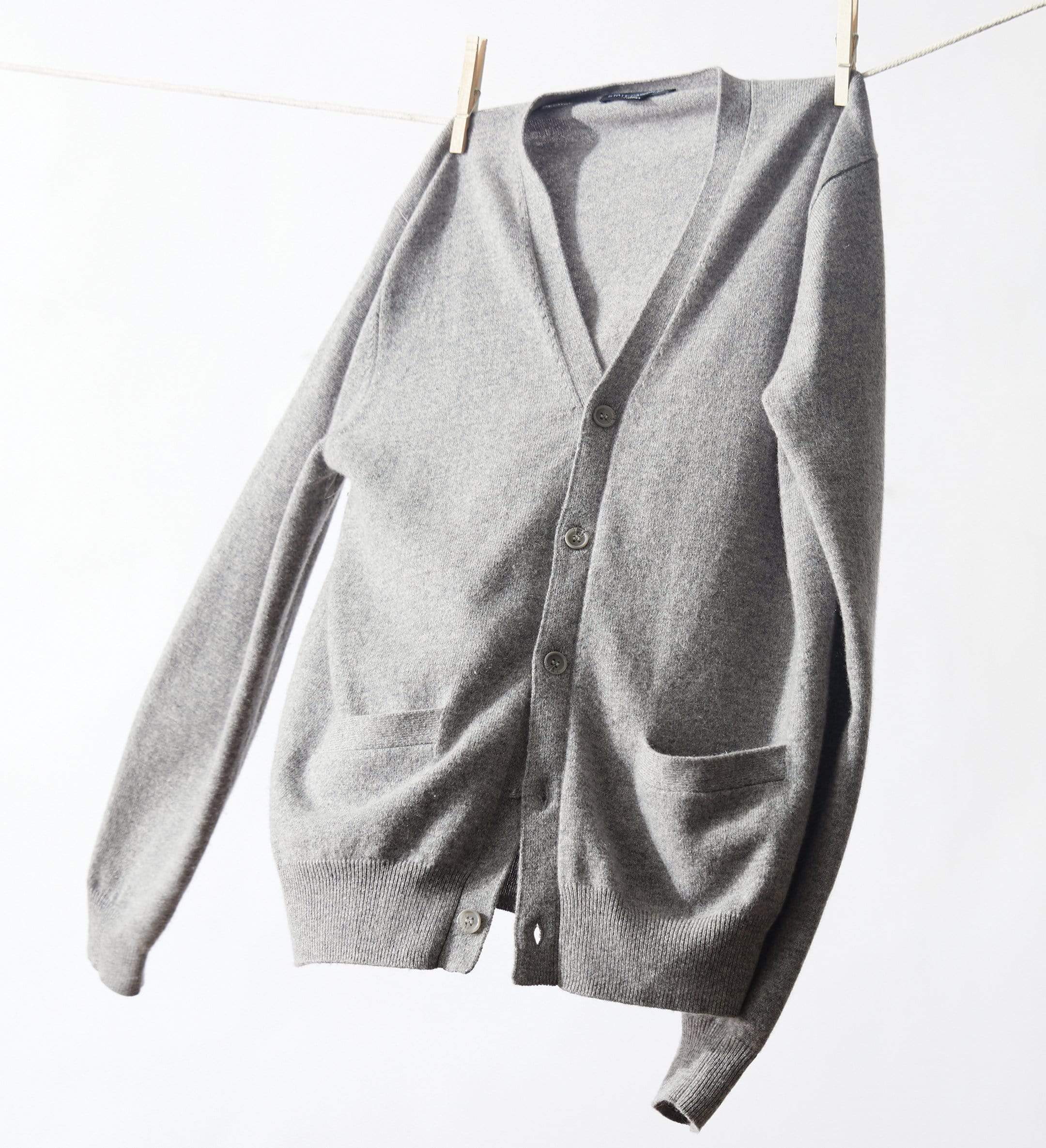 The V-Neck Button Down Cashmere Cardigan with Pockets